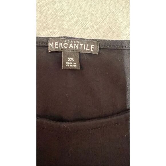 J CREW MERCANTILE BLACK BELL SLEEVE BLOUSE SHIRT SIZE XS - Picture 3 of 9